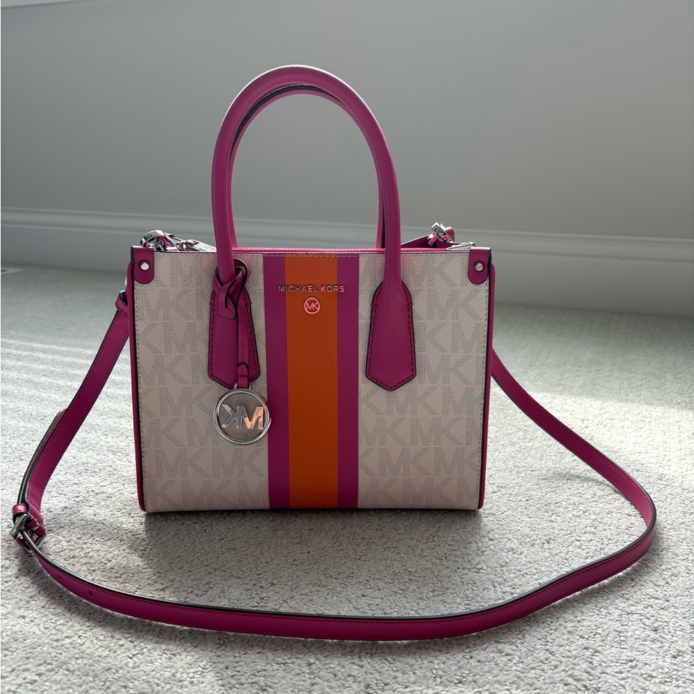 Michael Kors Pink and Orange Satchel